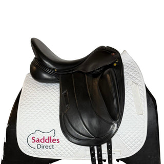 Albion Fabrento Monoflap Dressage Black 17.5" MW 2 | Saddles Direct