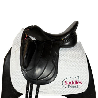 Albion Fabrento Monoflap Dressage Black 17.5" MW 1 | Saddles Direct