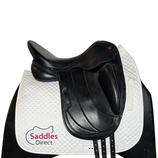Albion Fabrento Monoflap Dressage Black 17.5" MW 2 | Saddles Direct