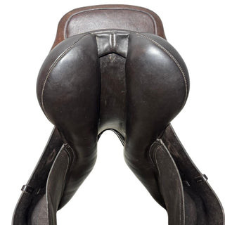 Albion Kontrol Dual Flap Jump Brown 17.5" M 9 | Saddles Direct