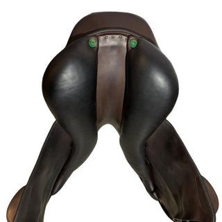 Brown Amerigo CC Baso Monoflap Jump Brown 17.5" M 5 - Saddles Direct