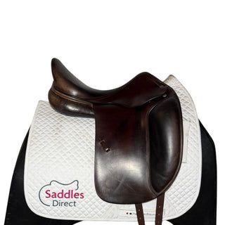 Amerigo Classic Pinerolo Dressage Brown 17"MW/W +2 2 | Saddles Direct