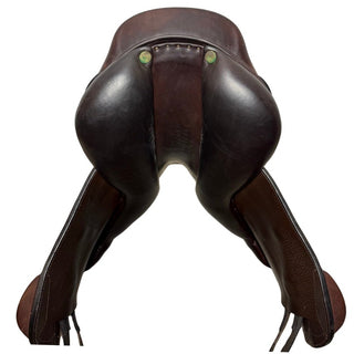 Amerigo DJ Largo Monoflap Jump Brown 17" XW +2.5 7 | Saddles Direct