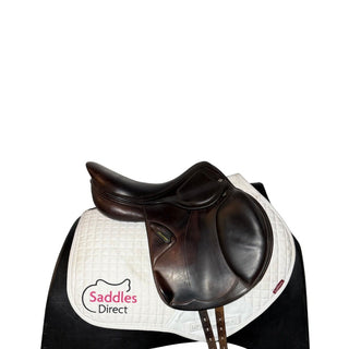 Amerigo DJ Largo Monoflap Jump Brown 17" XW +2.5 2 | Saddles Direct