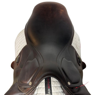 Amerigo DJ Largo Monoflap Jump Brown 17" XW +2.5 4 | Saddles Direct