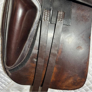 Amerigo DJ Pinerolo Dressage Brown 17.5" W +2 7 | Saddles Direct