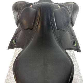 Amerigo Pinerolo Custom 2 Panel Jump Black 18" MW 6 | Saddles Direct