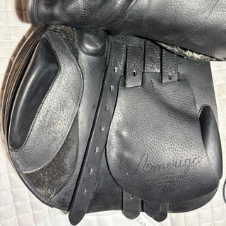 Amerigo Pinerolo Custom 2 Panel Jump Black 18" MW 7 | Saddles Direct