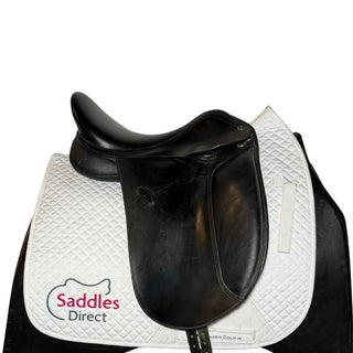 Arena Dual Flap Dressage Black 17" ADJ 2 | Saddles Direct