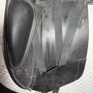 Arena Dual Flap Dressage Black 17" ADJ 7 | Saddles Direct