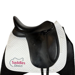 Arena Dual Flap Dressage Black 17.5" ADJ 2 | Saddles Direct