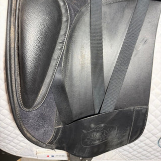 Arena Dual Flap Dressage Black 17.5" ADJ 7 | Saddles Direct
