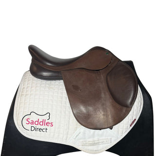 Arena Dual Flap Jump Brown 17" ADJ 2 | Saddles Direct