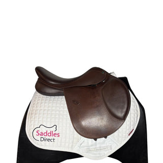 Arena Dual Flap Jump Brown 17.5" ADJ 2 | Saddles Direct
