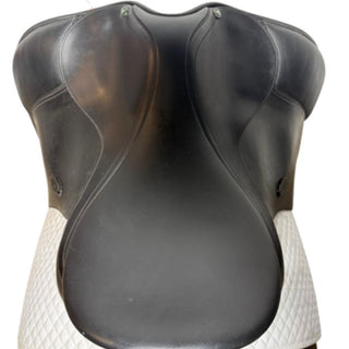 Arena Dual Flap Wide/Cob Dressage Black 17" ADJ 6 | Saddles Direct