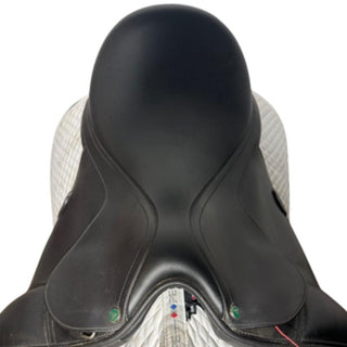 Arena Dual Flap Wide/Cob Dressage Black 17" ADJ 4 | Saddles Direct
