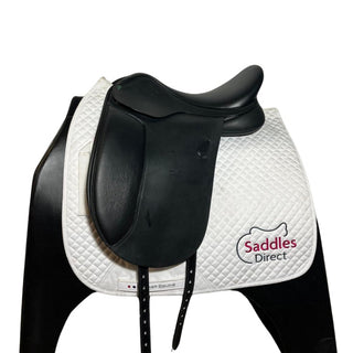 Black Arena Wide Dressage Black 17" ADJ 1 - Saddles Direct