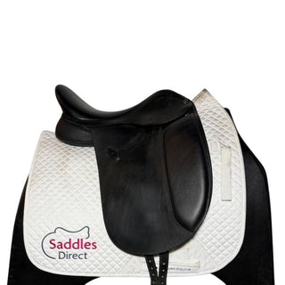 Arena Wide/Cob Dressage Black 16.5" ADJ 2 | Saddles Direct
