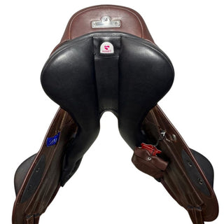 Bates Advanta Monoflap Event Jump Black/Brown 16.5" ADJ 7 | Saddles Direct