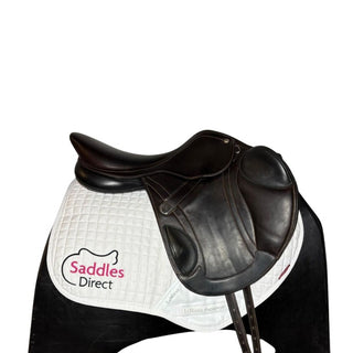 Bates Advanta Monoflap Jump Black/Brown 17.5" ADJ 2 | Saddles Direct