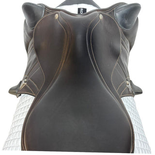 Bates Advanta Monoflap Jump Black/Brown 17.5" ADJ 6 | Saddles Direct