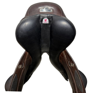 Bates Advanta Monoflap Jump Brown/Black 17.5" ADJ 7 | Saddles Direct