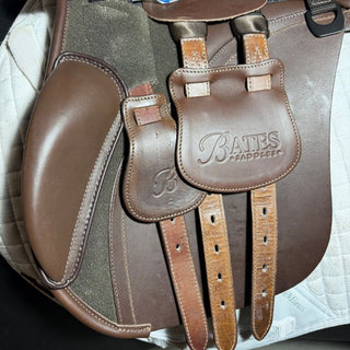 Bates All Purpose GP Heritage Leather Brown 17.5" ADJ 7 | Saddles Direct