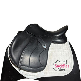 Bates All Purpose+ GP Luxe Leather Black 16.5" ADJ 1 | Saddles Direct