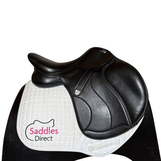 Bates All Purpose+ GP Luxe Leather Black 17" ADJ 2 | Saddles Direct