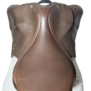 Bates All Purpose GP Luxe Leather Brown 17.5" ADJ 6 | Saddles Direct