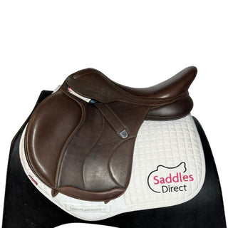 Bates All Purpose GP Luxe Leather Brown 17.5" ADJ 1 | Saddles Direct
