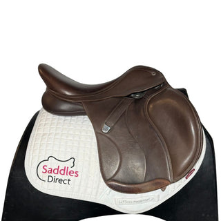 Bates All Purpose GP Luxe Leather Brown 17.5" ADJ 2 | Saddles Direct