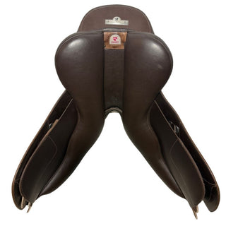 Bates All Purpose GP Luxe Leather Brown 17.5" ADJ 9 | Saddles Direct