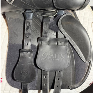 Bates All Purpose GP Opulence Leather Black 17.5" ADJ 8 | Saddles Direct