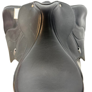 Bates All Purpose GP Opulence Leather Black 17.5" ADJ 6 | Saddles Direct