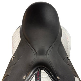 Bates All Purpose GP Opulence Leather Black 17.5" ADJ 4 | Saddles Direct