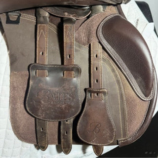 Bates All Purpose GP Square Cantle Heritage Leather Brown 17.5" ADJ 8 | Saddles Direct