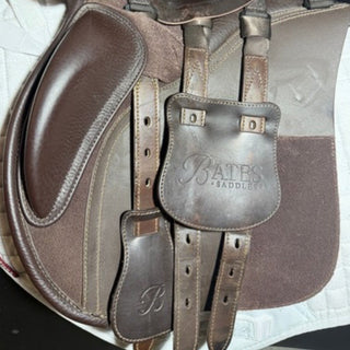 Bates All Purpose GP Square Cantle Heritage Leather Brown 17.5" ADJ 7 | Saddles Direct