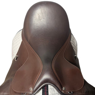 Bates All Purpose GP Wide/Cob Heritage Leather Brown 17" ADJ 4 | Saddles Direct