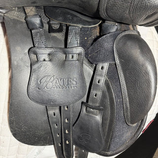 Bates All Purpose VSD Heritage Leather Black 17" ADJ 8 | Saddles Direct