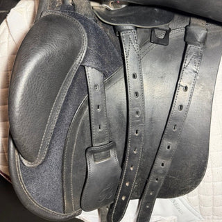 Bates All Purpose VSD Heritage Leather Black 17" ADJ 7 | Saddles Direct