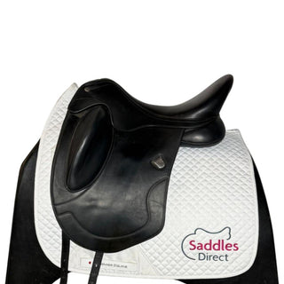 Bates Artiste Monoflap Dressage Black 17" ADJ 1 | Saddles Direct