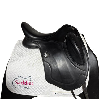 Bates Artiste Monoflap Dressage Black 17" ADJ Size 1 2 | Saddles Direct
