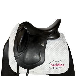 Bates Artiste Monoflap Dressage Black Size 0 16.5-17" ADJ 1 | Saddles Direct