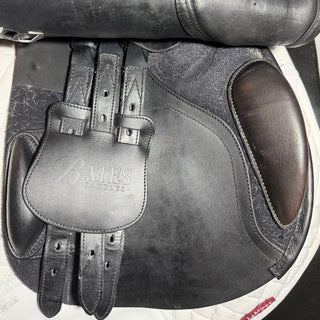 Bates Caprilli Close Contact Jump Opulence Leather Black 18" ADJ 8 | Saddles Direct