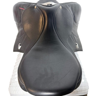 Bates Caprilli Close Contact Jump Opulence Leather Black 18" ADJ 6 | Saddles Direct