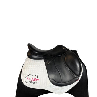 Bates Caprilli Close Contact Jump Opulence Leather Black 18" ADJ 2 | Saddles Direct