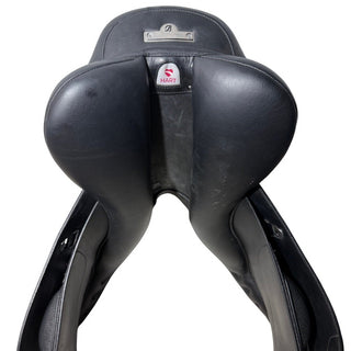 Bates Caprilli Close Contact Jump Opulence Leather Black 18" ADJ 9 | Saddles Direct