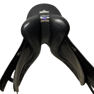 Black Bates Dressage Black 17.5" ADJ 6 - Saddles Direct