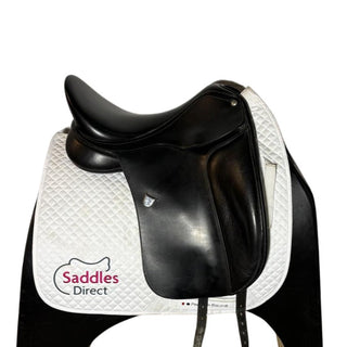 Black Bates Dressage Black 17.5" ADJ 2 - Saddles Direct